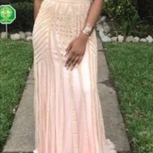 Rose Gold Prom Dress